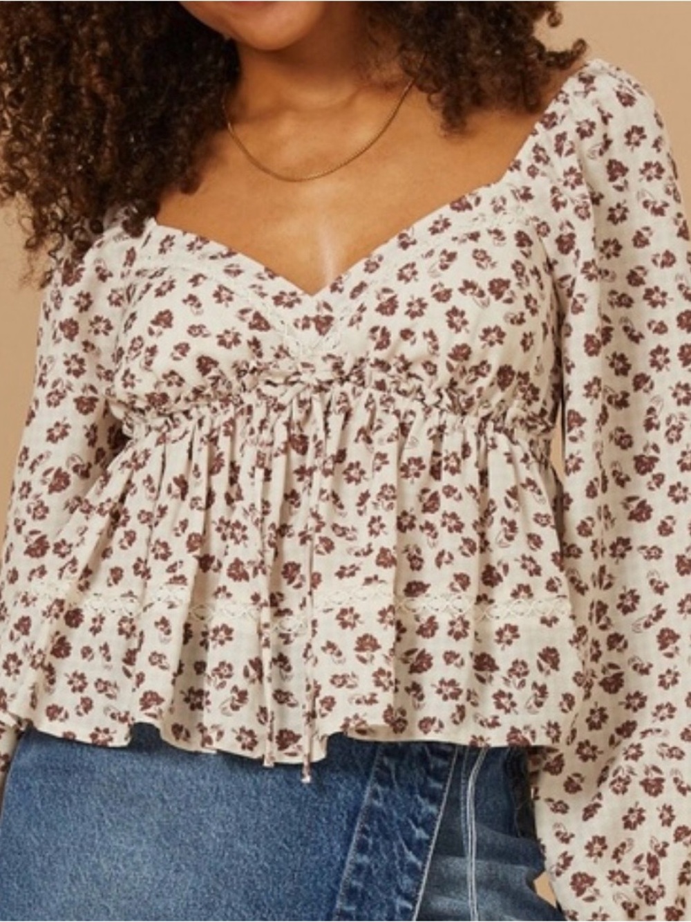 Altar’d State Emery Floral Top